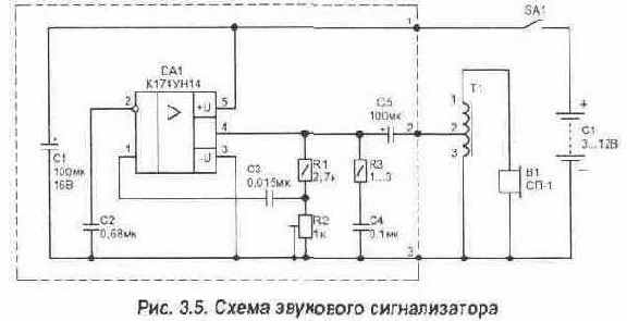 Карманный звуковой сигнализатор